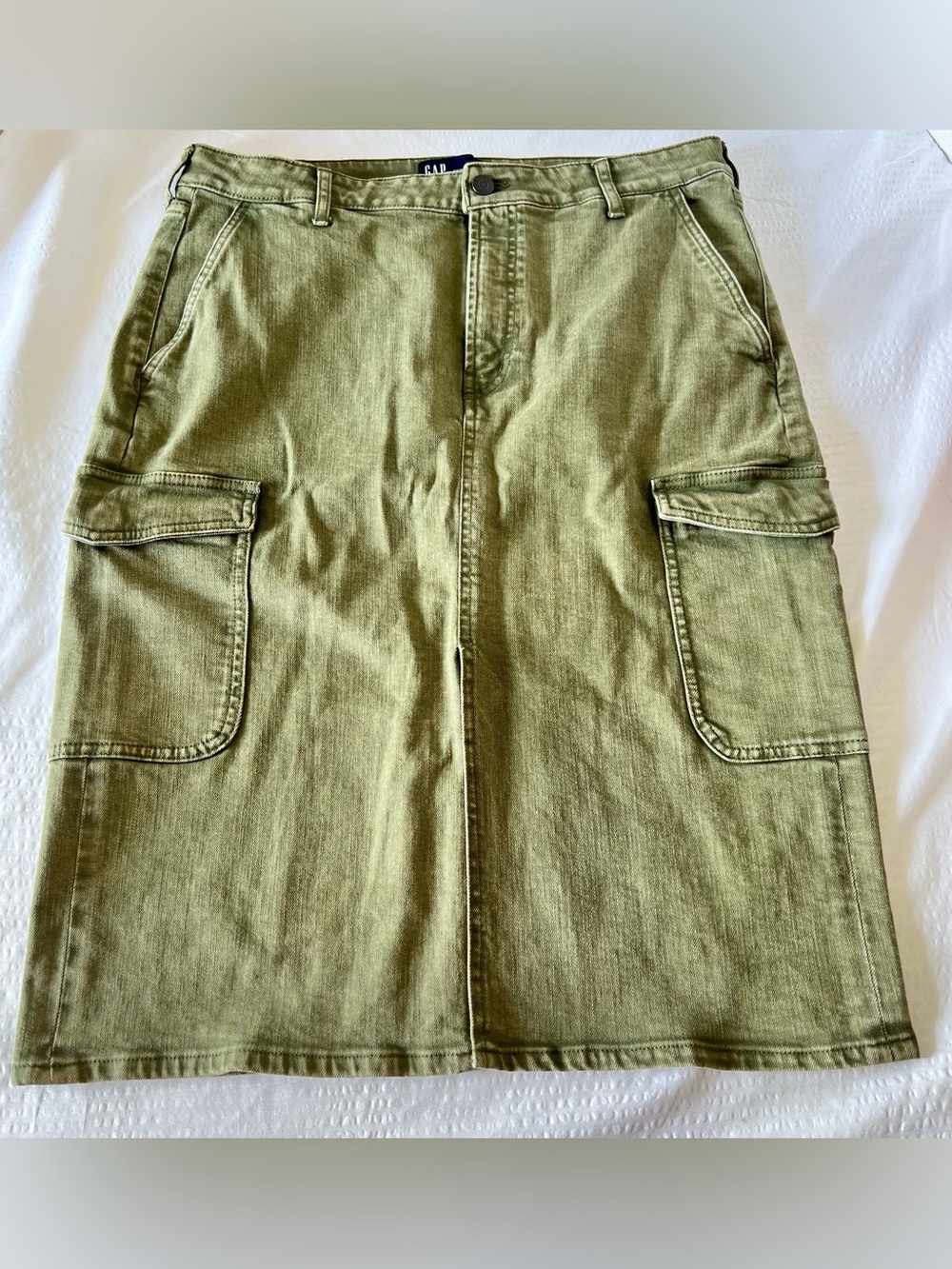 GAP Olive Green Cargo Skirt - Women